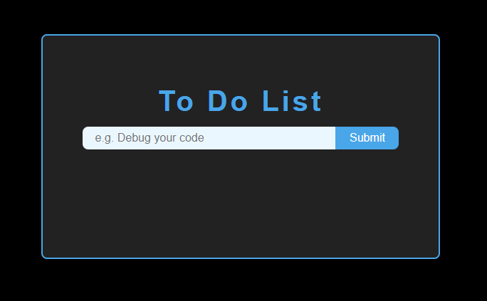 to do list